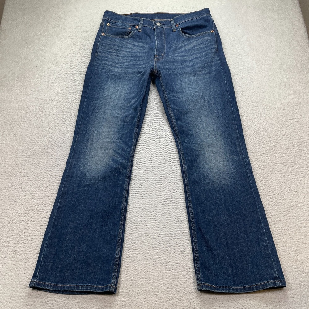 Levi's 527‎ Jeans Mens 34x30 Bootcut Blue Denim Casual Cowboy Western